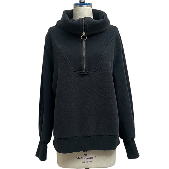 Varley Catherine Half-Zip Ribbed
Convertible Oversized Sweater Size L - Picture 4 of 13